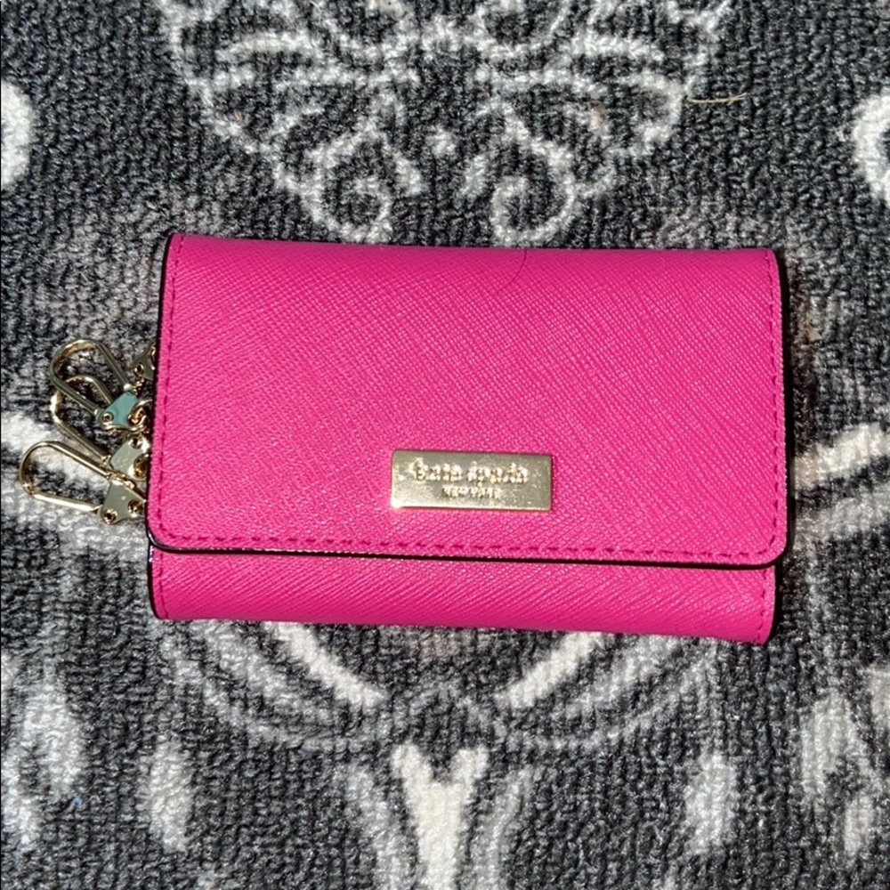 Bright pink Kate Spade wallet